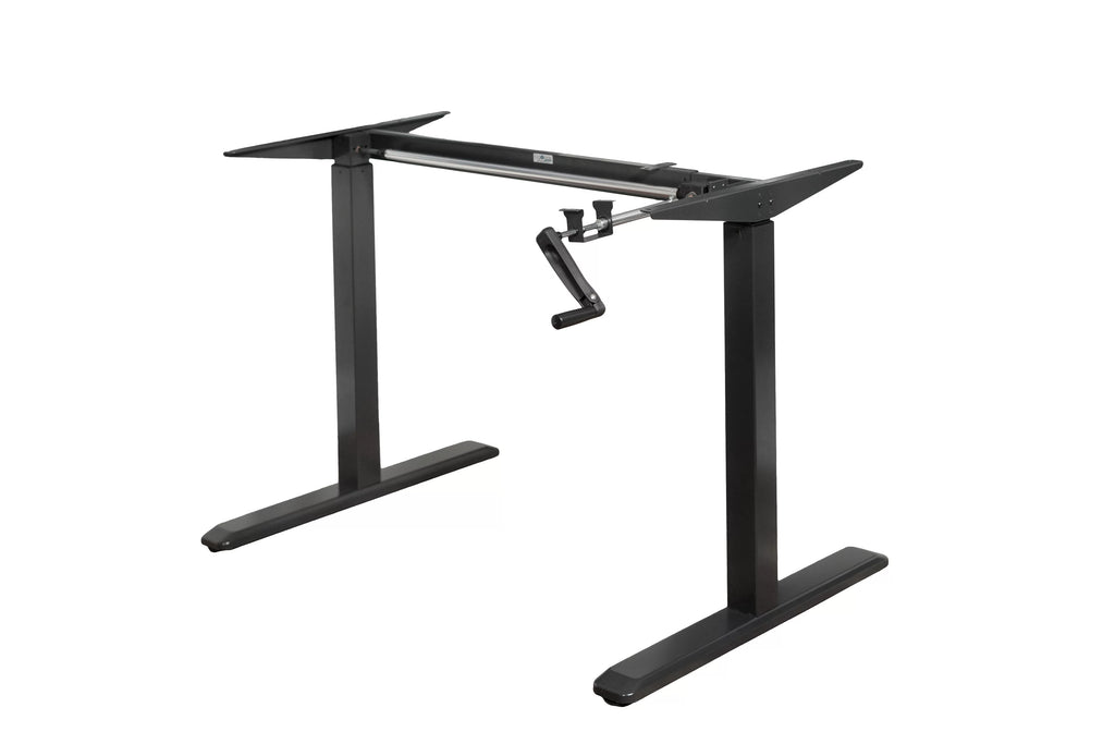 Black Height Adjustable Crank Desk Frame M7941