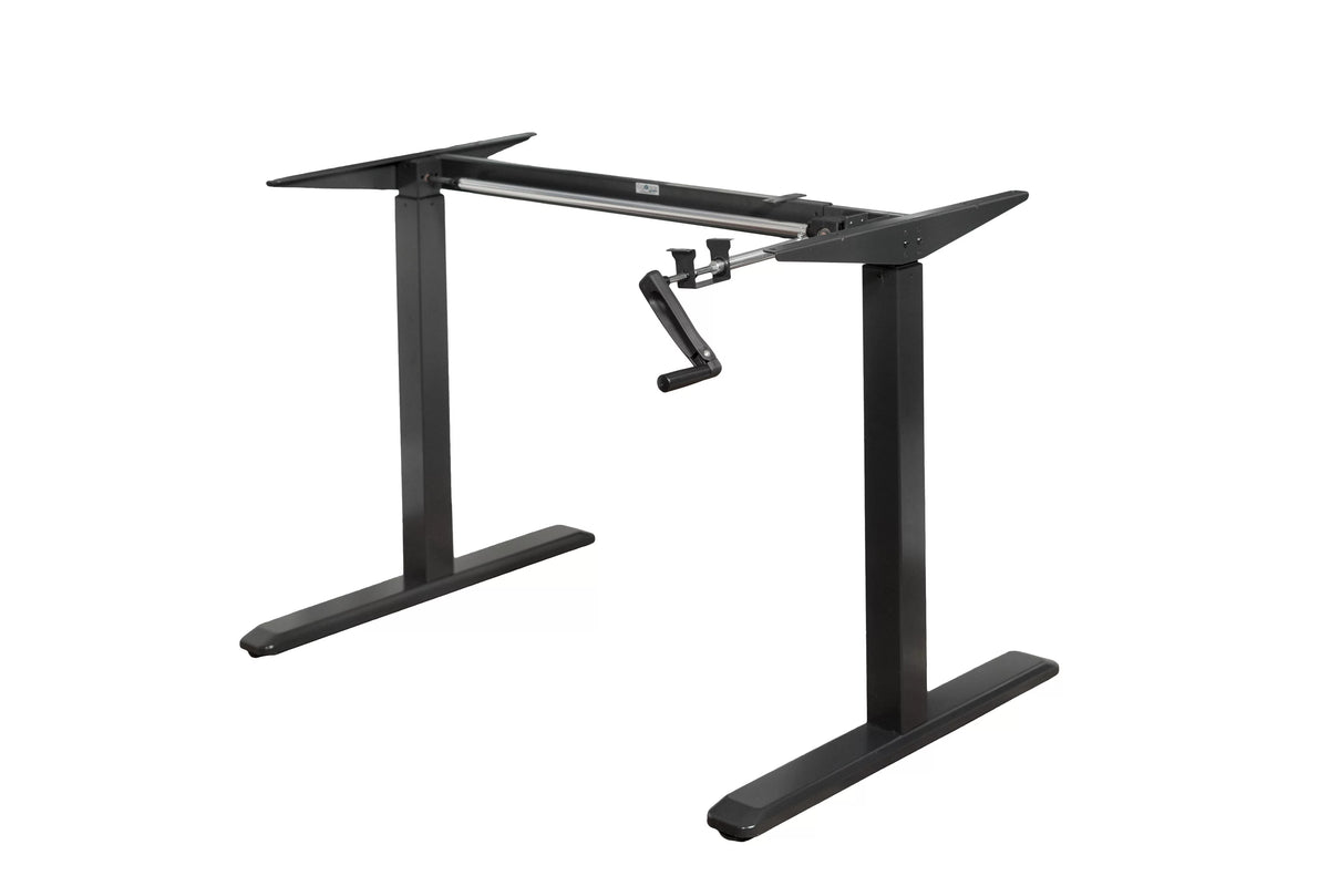 Black Height Adjustable Crank Desk Frame M7941