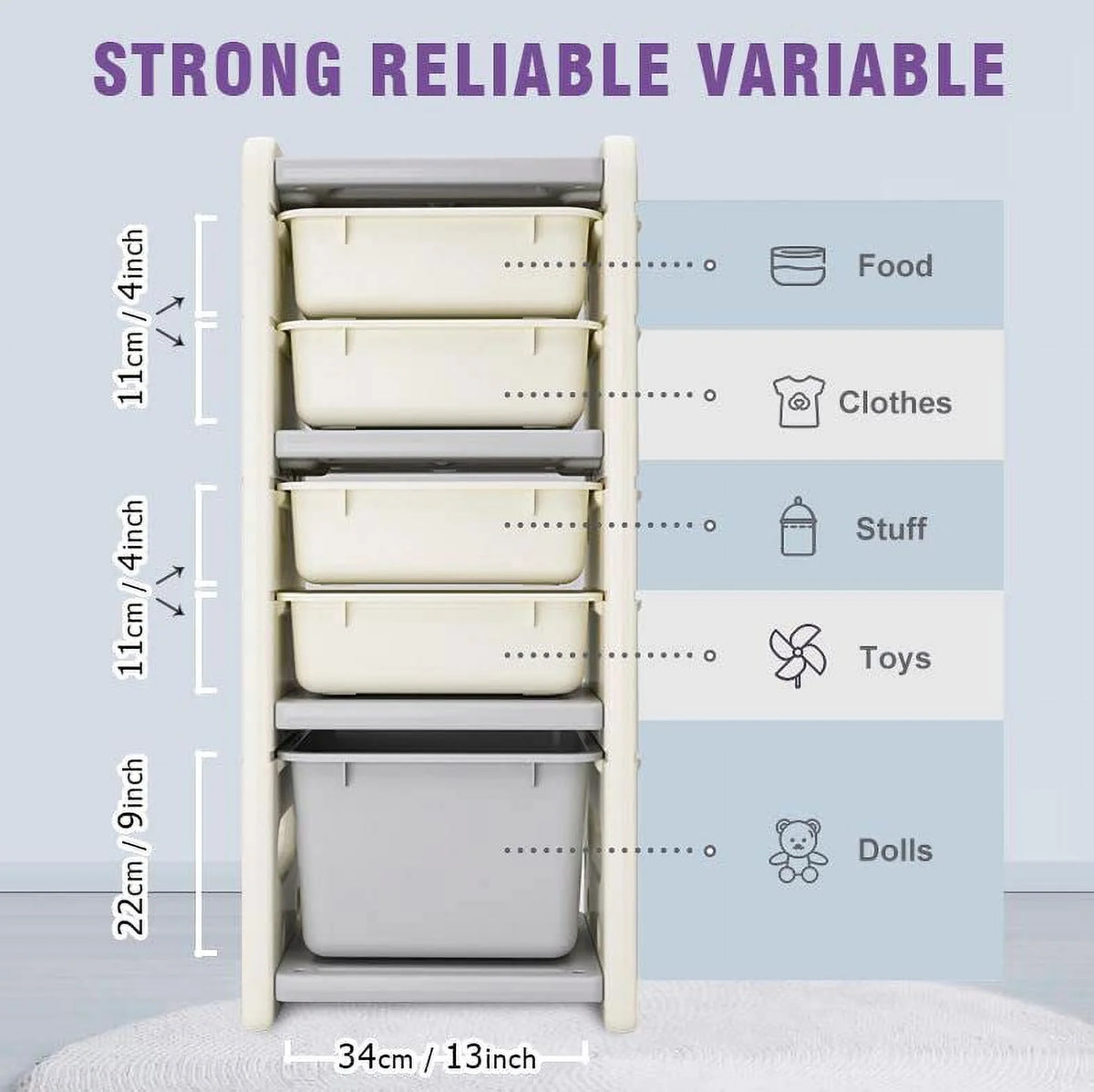 Plastic Toy Organizer K80085