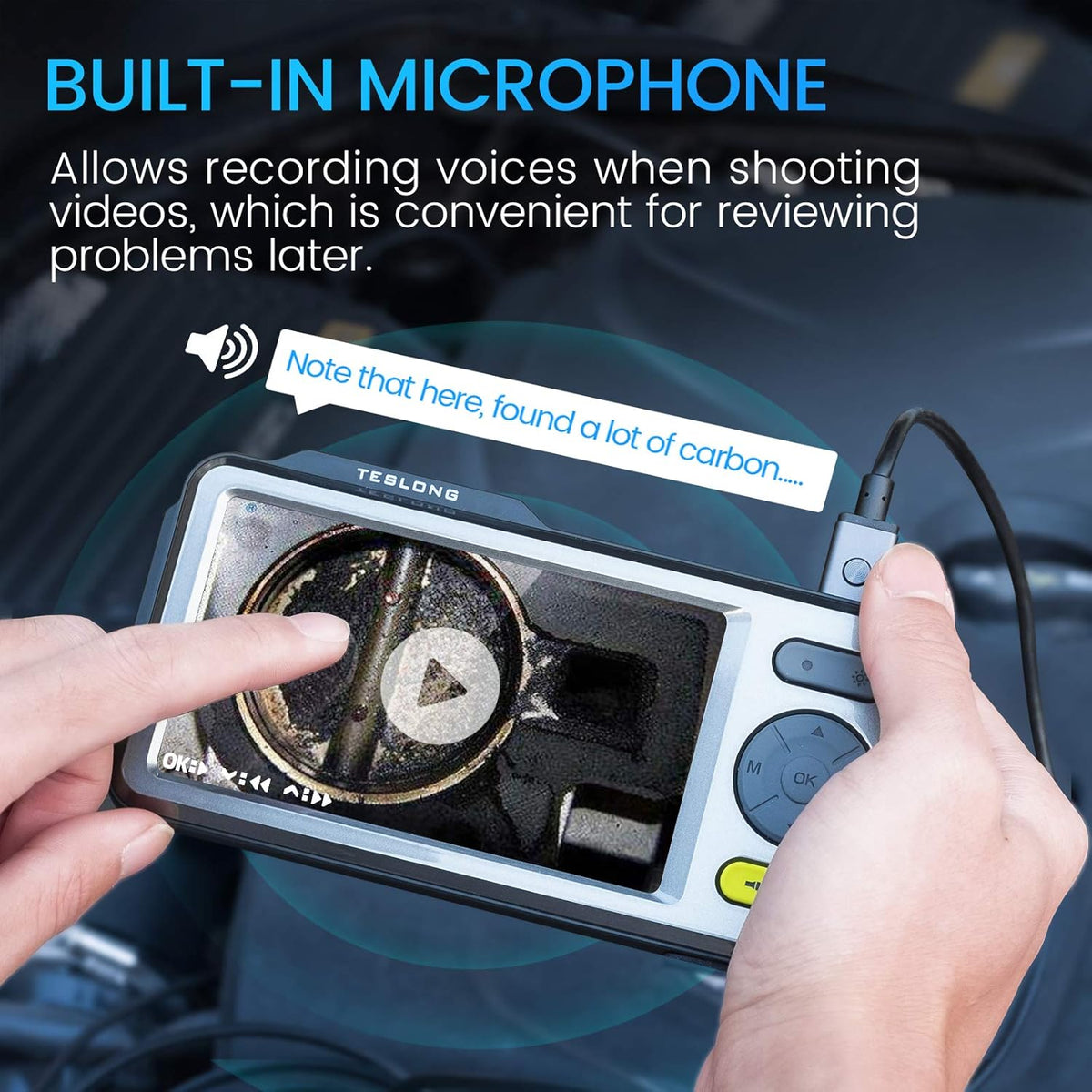 1080P Waterproof Dual Lens Inspection Camera with 5 Monitor O679640