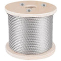 Stainless Steel Cable Railing 3/8 inch x 100ft, 304 Marine Grade Braided Aircraft Cable 7x19 Strands U573