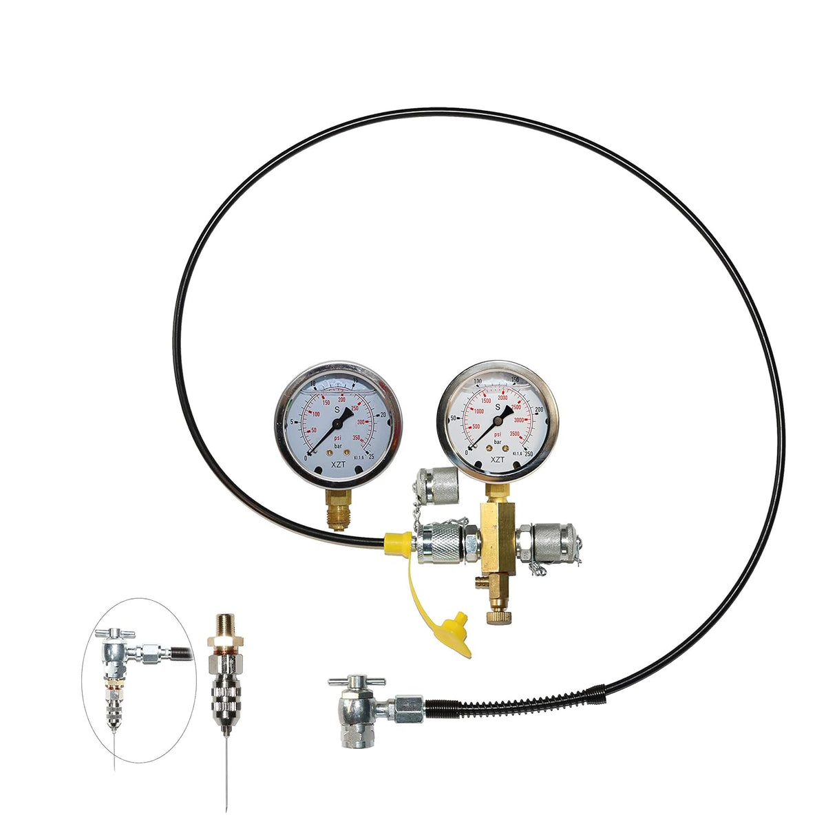 Aircraft Aviation Tools Schrader Gas Pressure Kit with Coupler V699806