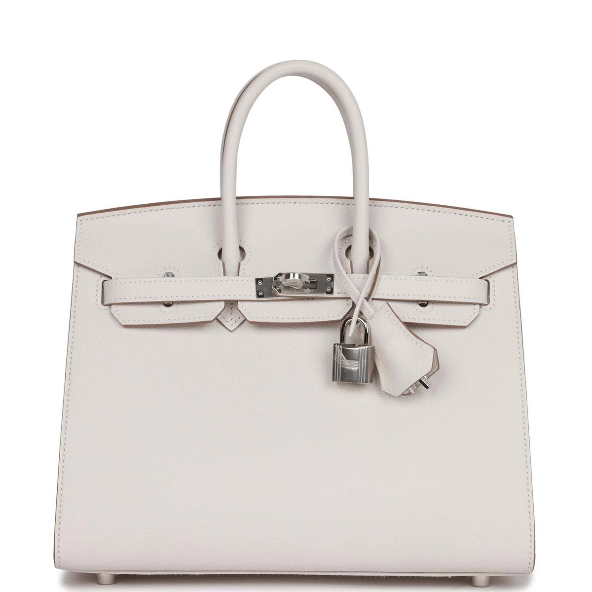 Birkin 25 Gris Pale Epsom Palladium Hardware E65931
