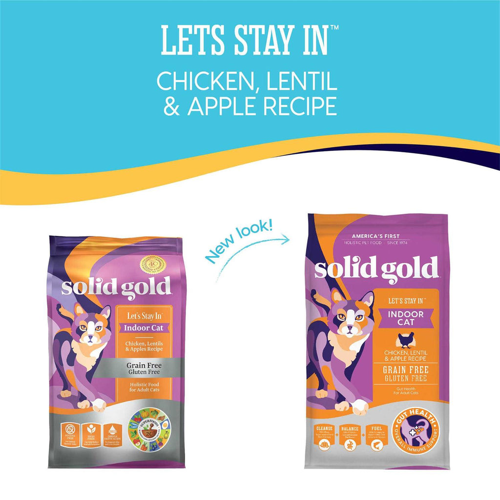 Solid Gold Indoor Lentil & Apple Recipe Grain-Free Dry Cat Food U9731