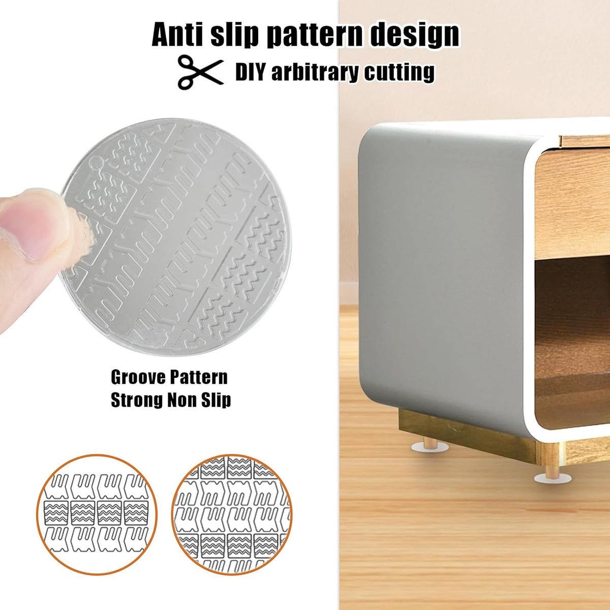 12 PCS Clear Non Slip Furniture Pads C572458