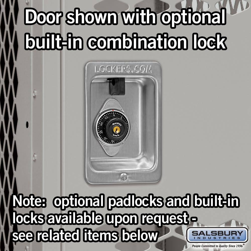 12x22 Wide Double Tier Vented Metal Locker J675
