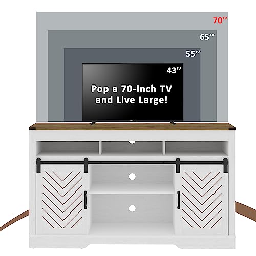 Black 34'' Tall TV Stand with Sliding Barn Doors A44686