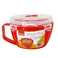 Red Microwaveable BPA-Free Soup Bowl U7346