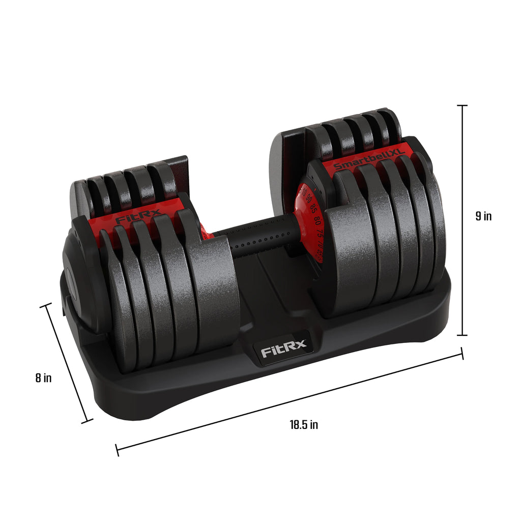 Adjustable Dumbbell 10-90 lbs Black H175