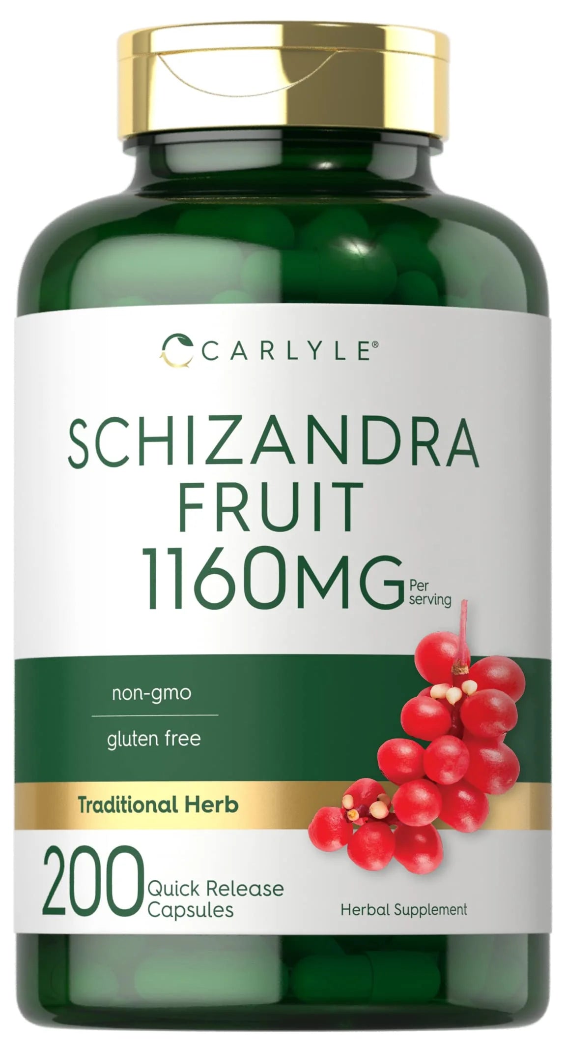 1160 mg 200 Capsules Berry Fruit Extract Non-GMO Gluten Free Supplement O680