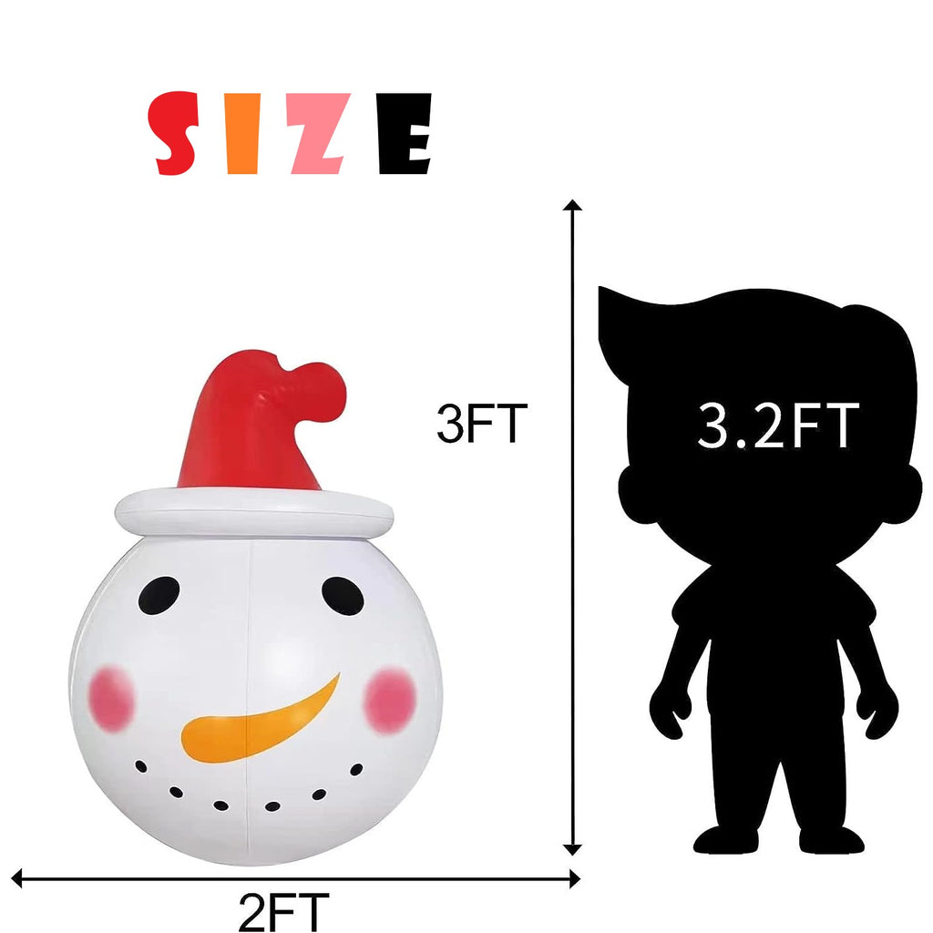 Christmas Inflatable Snowman with Rotating LED Lights T313470