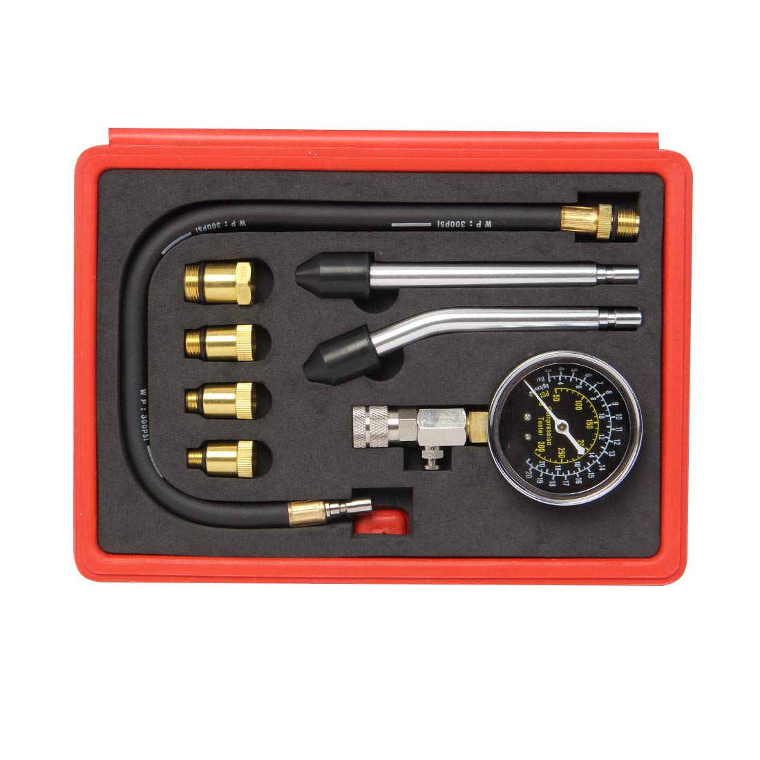 8pcs Automotive Compression Tester Petrol Engine Test Kit P33724
