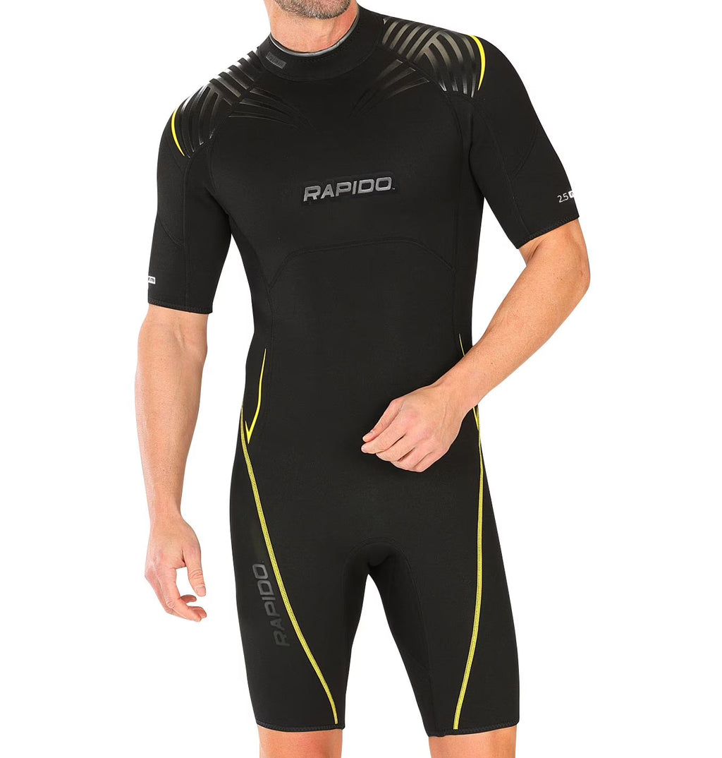 Men's Neoprene Wetsuit Shorty Scuba Snorkeling Surf Suit - XL H2962