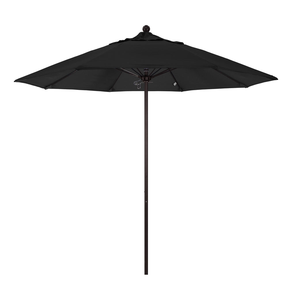 9' Fiberglass Market Umbrella Pulley Open Bronze L710