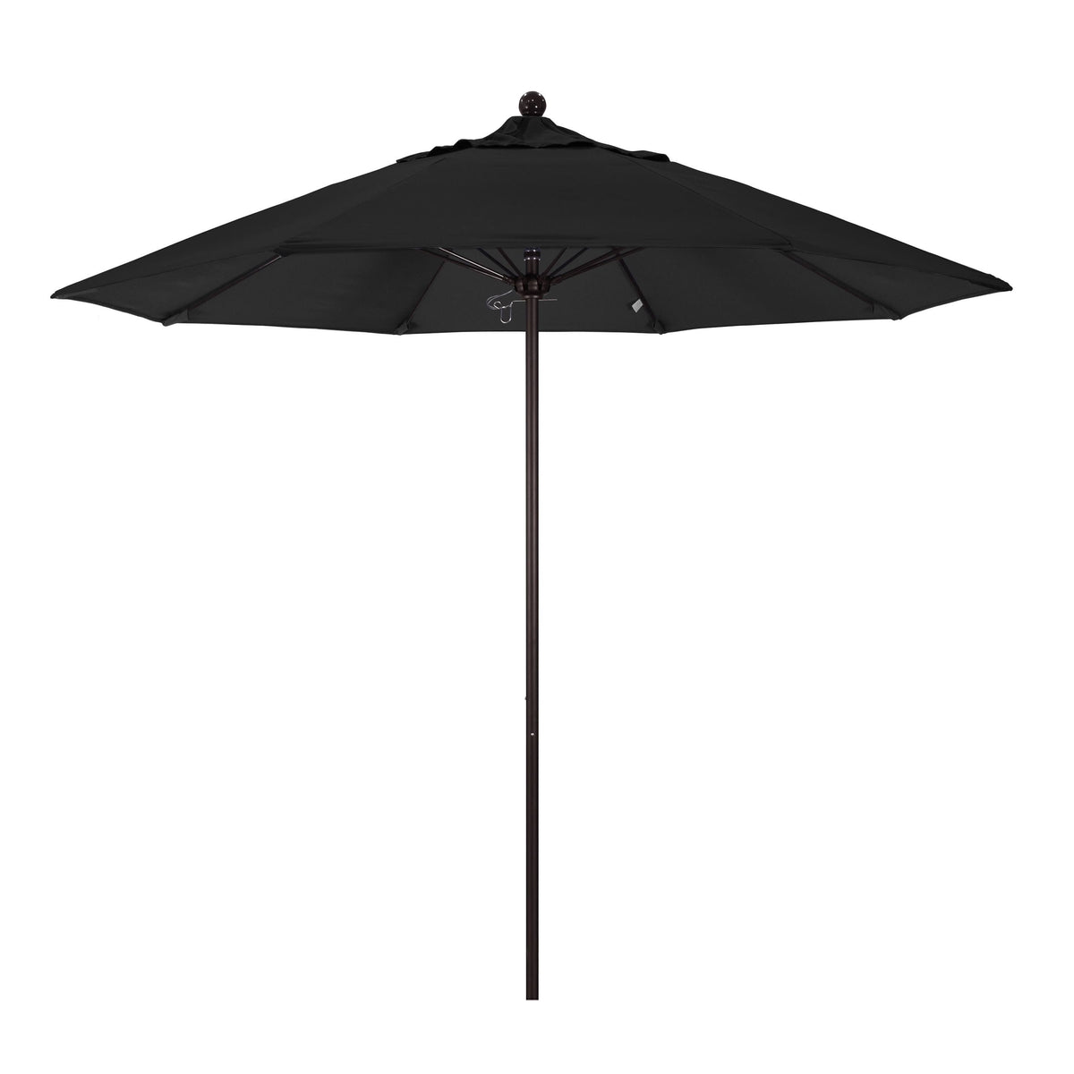 9' Fiberglass Market Umbrella Pulley Open Bronze L710