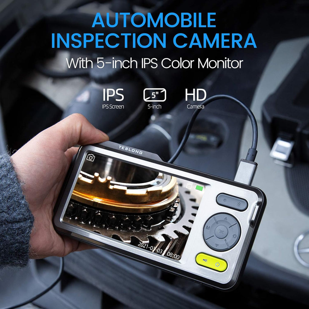 1080P Waterproof Dual Lens Inspection Camera with 5 Monitor O679640