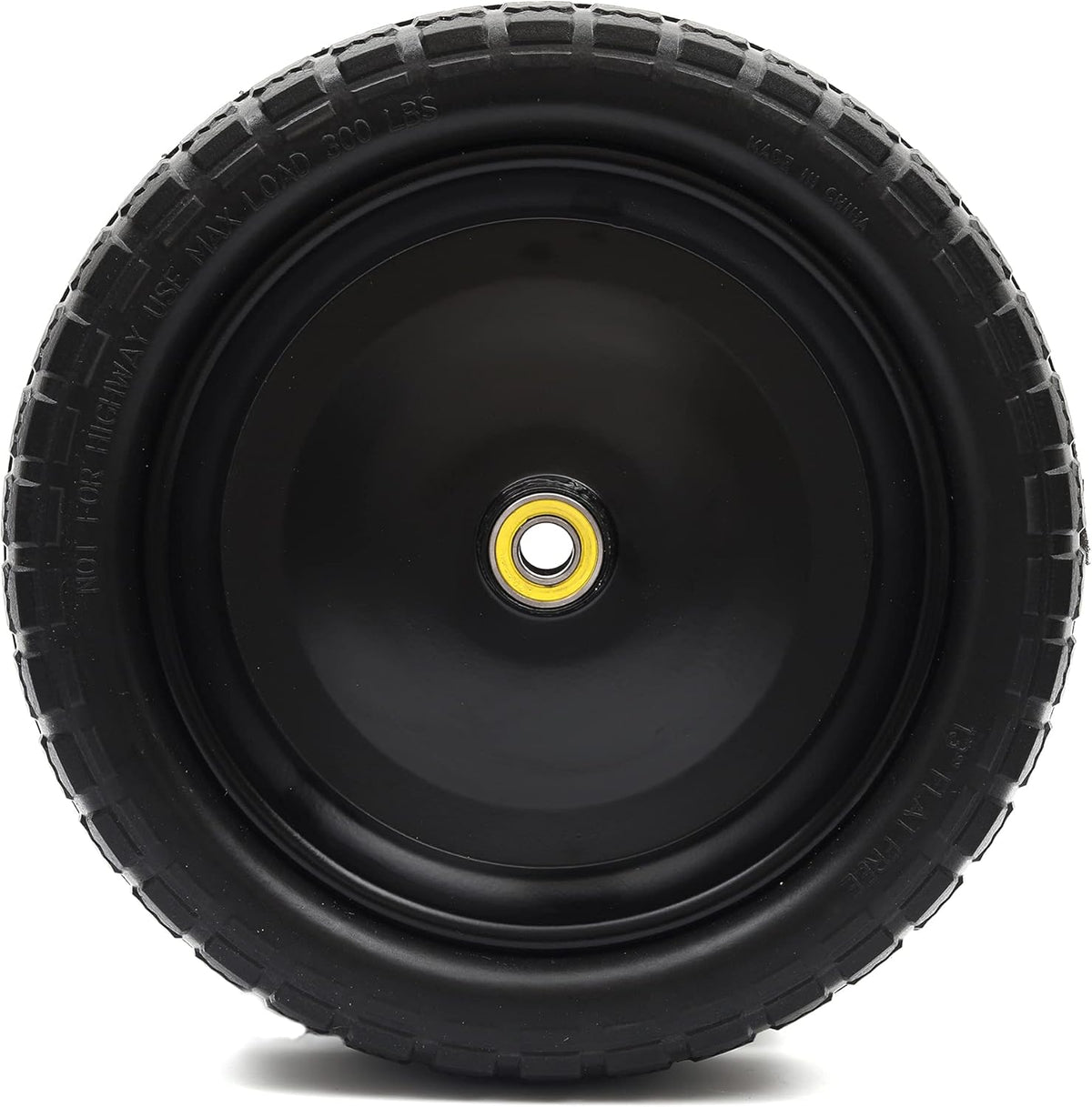13'' Solid Polyurethane Flat-Free Tire and Wheel Assemblies 4-Pack H475564
