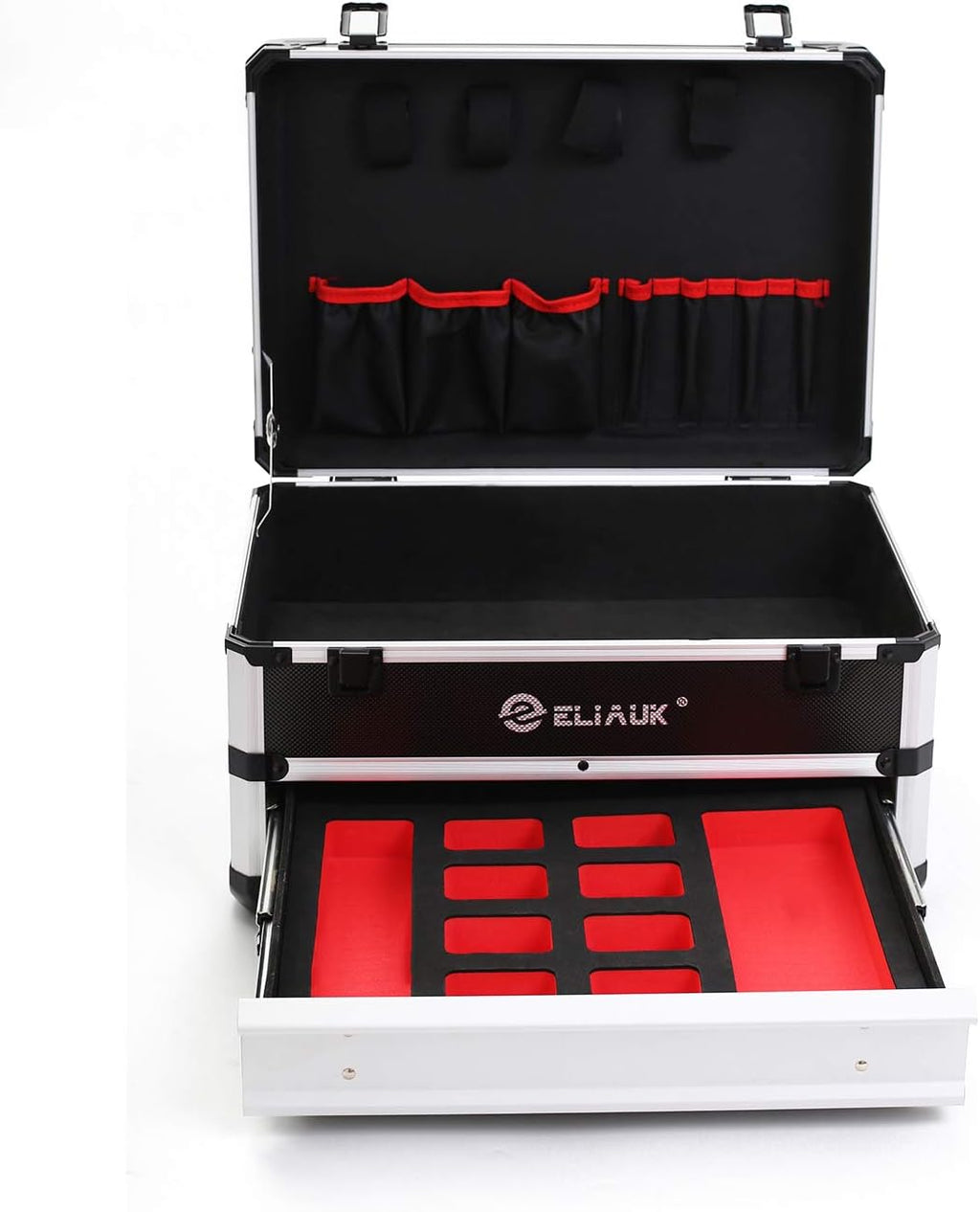 Portable Aluminum Tool Box with Drawer, Pack of 2 L223