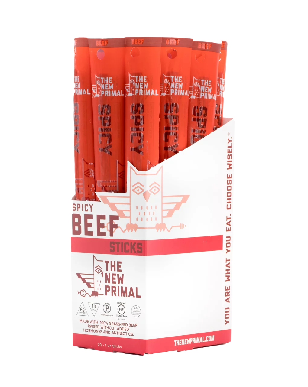 Spicy Beef Jerky Sticks 1 oz (Pack of 20) T602950