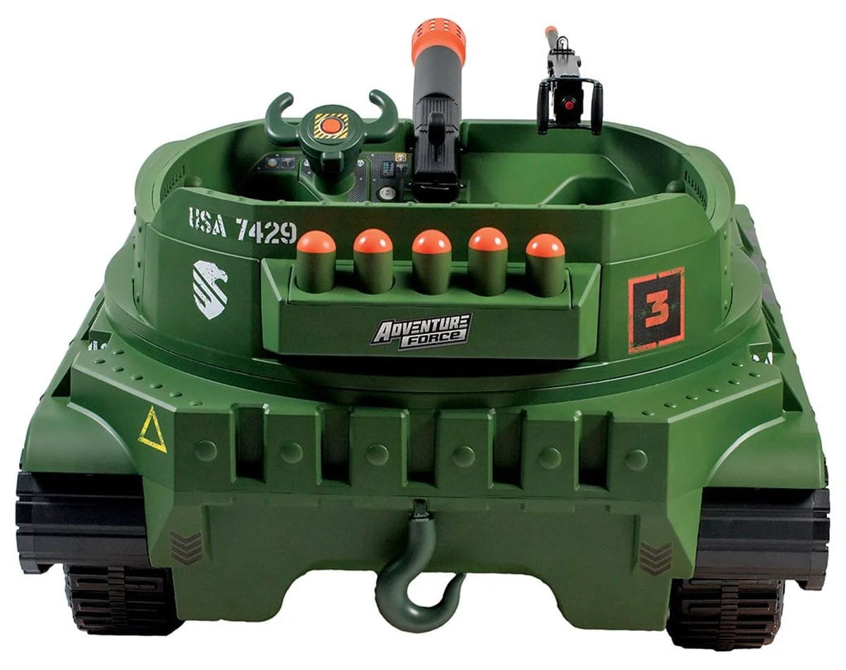 24 Volt Ride-On With Working Cannon and Rotating Turret R22384