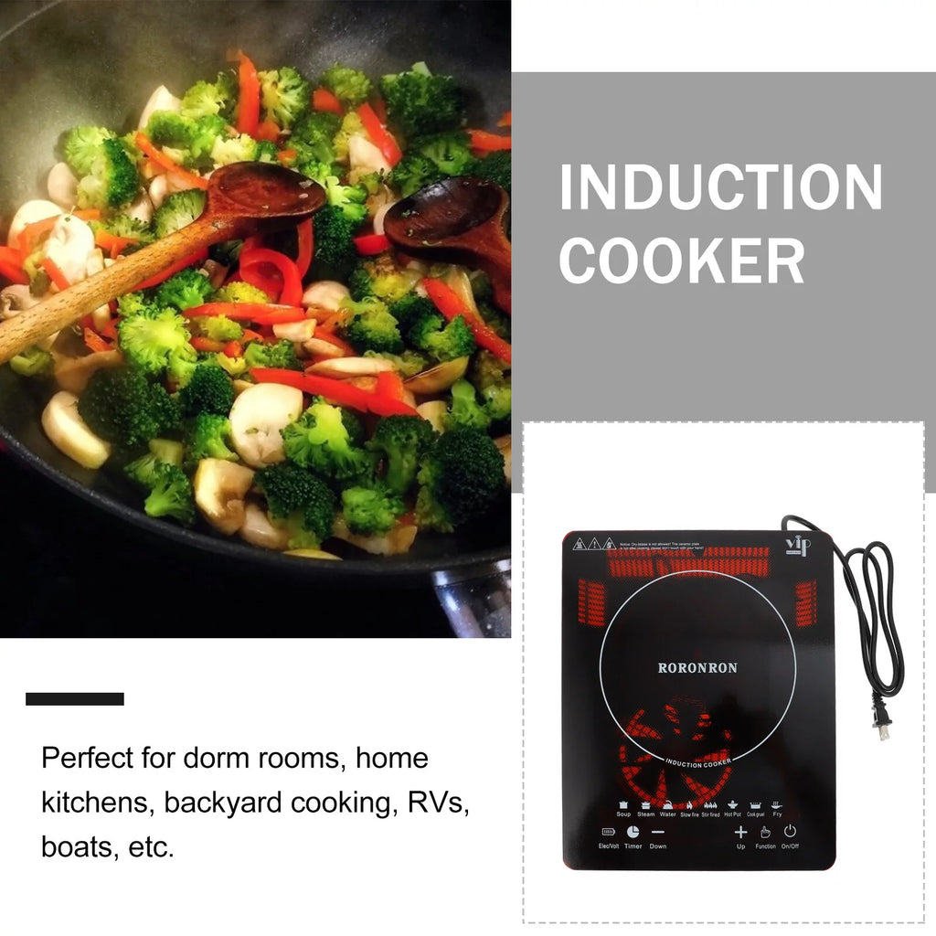 1000W Portable Induction Cooktop with Child Safety Lock & Timer S409254