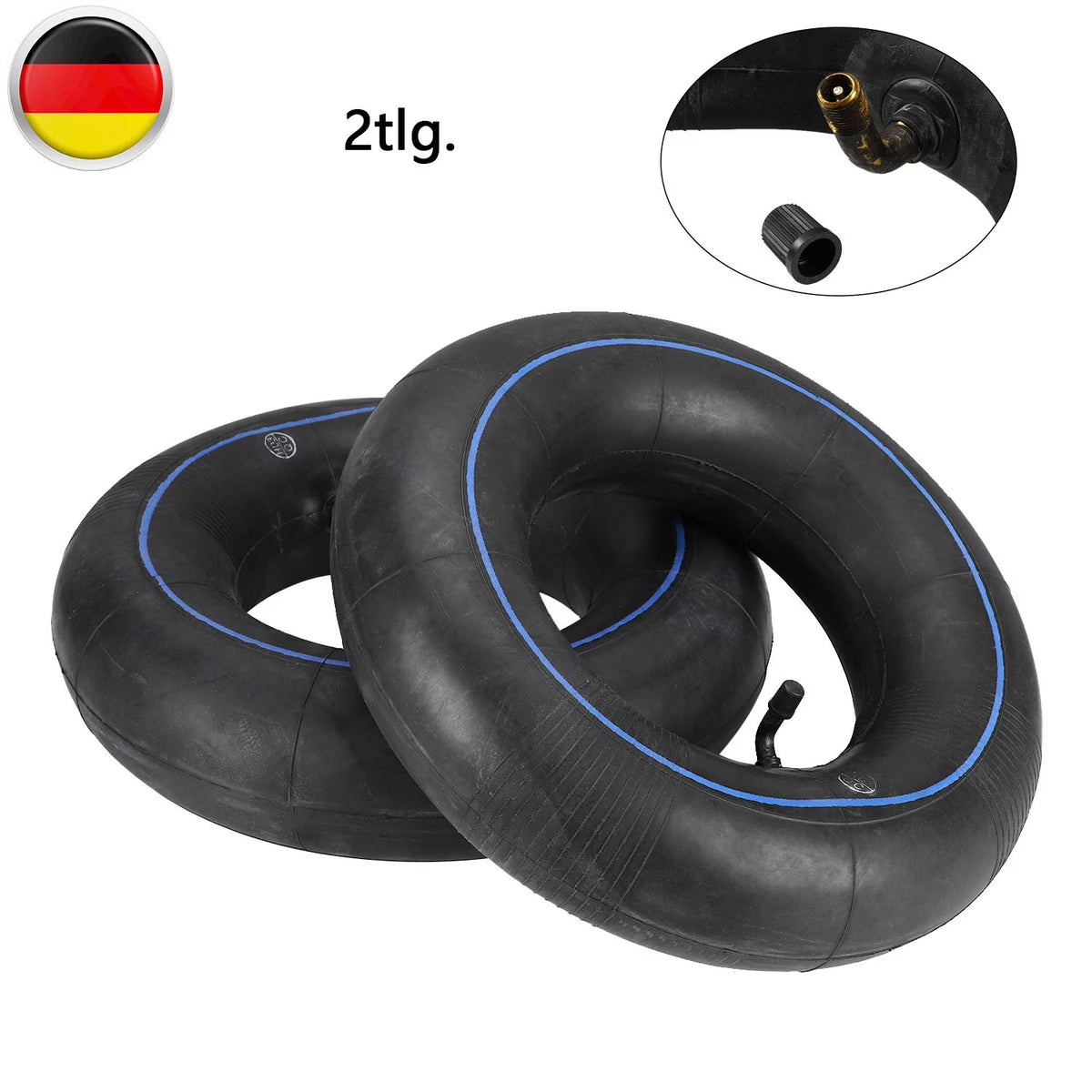 Bent Valve Tire Inner Tube 13x5.00-6 P2609