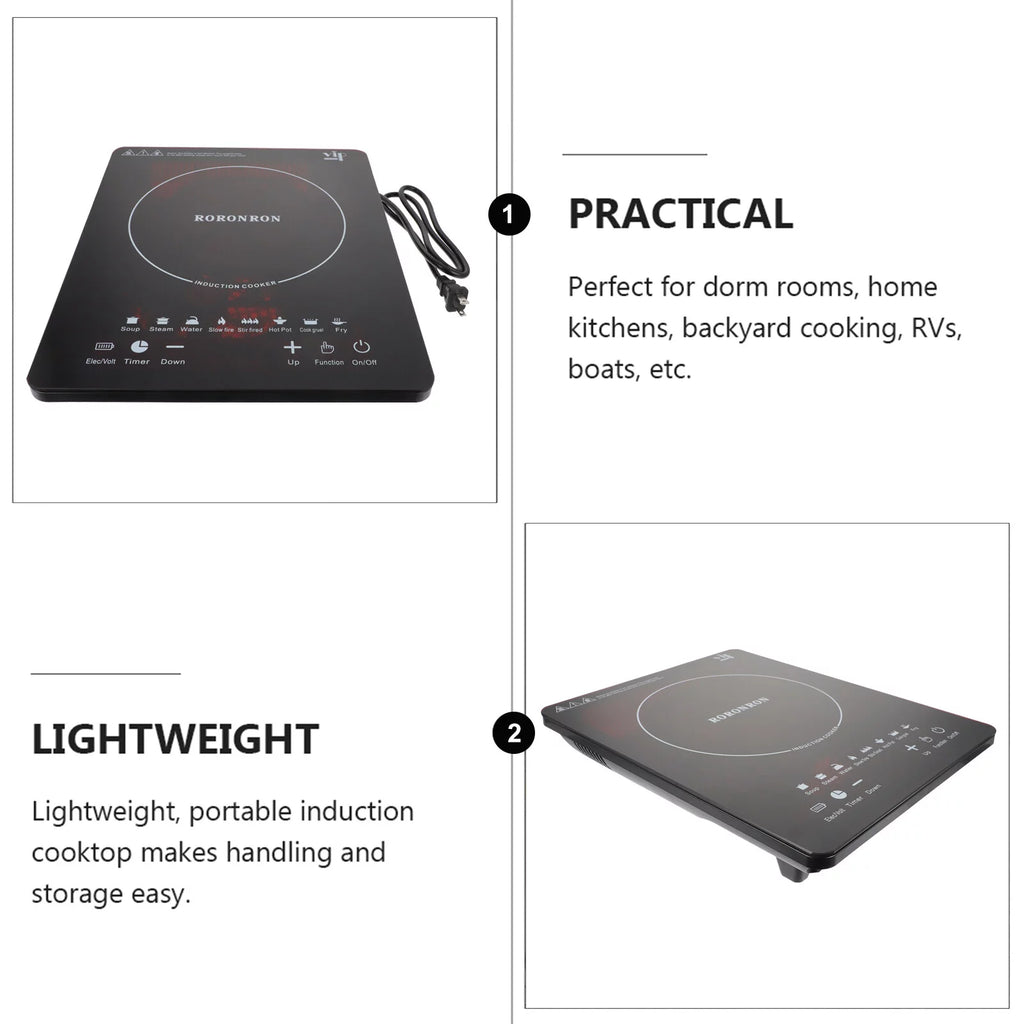 1000W Portable Induction Cooktop with Child Safety Lock & Timer S409254