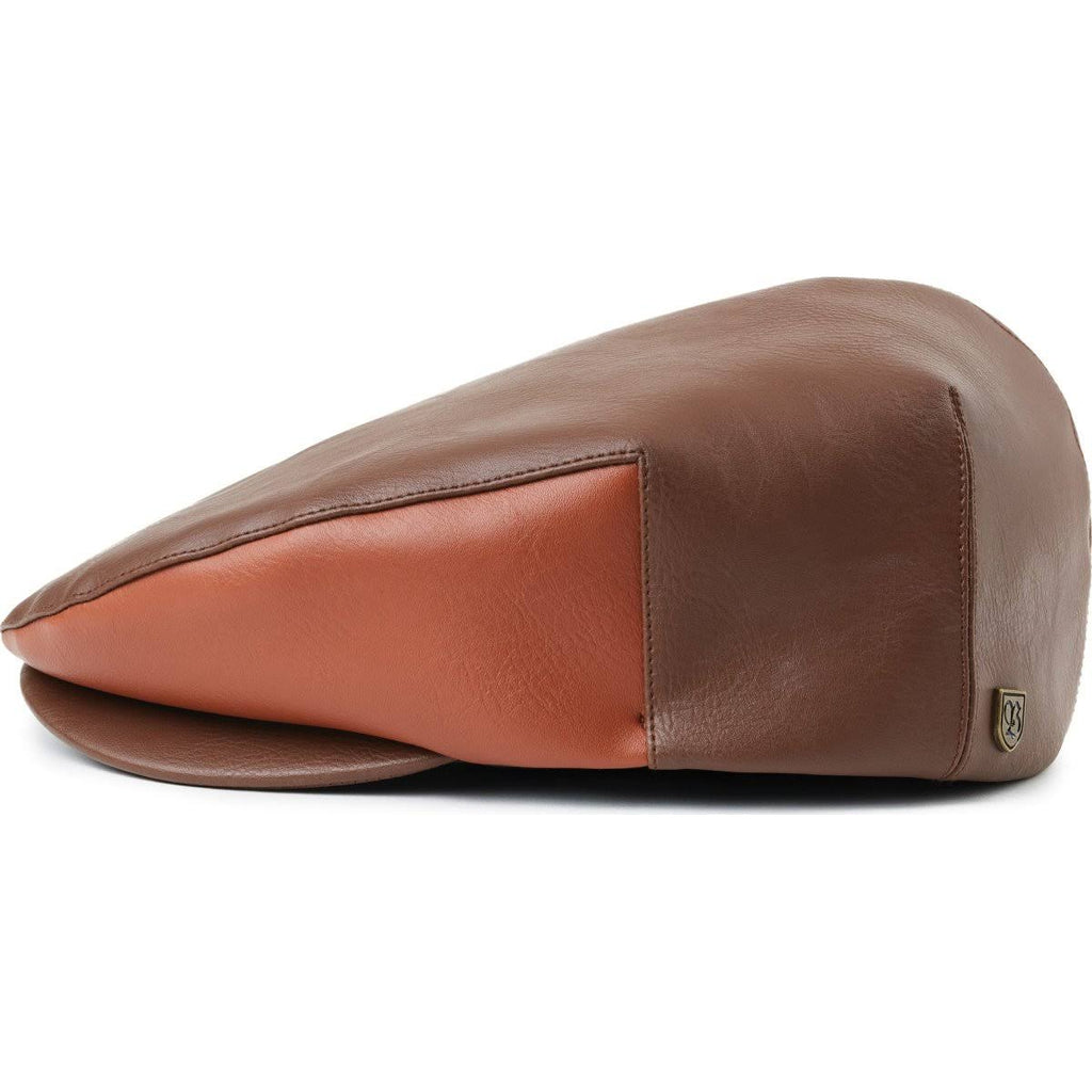 Brown Khaki Snap Flat Cap O3859