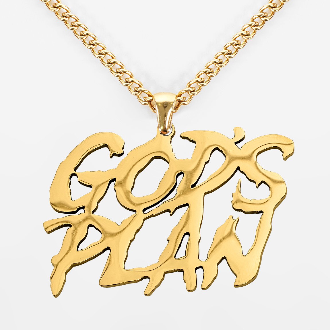 Gold Plated Stainless Steel Pendant Necklace O3867