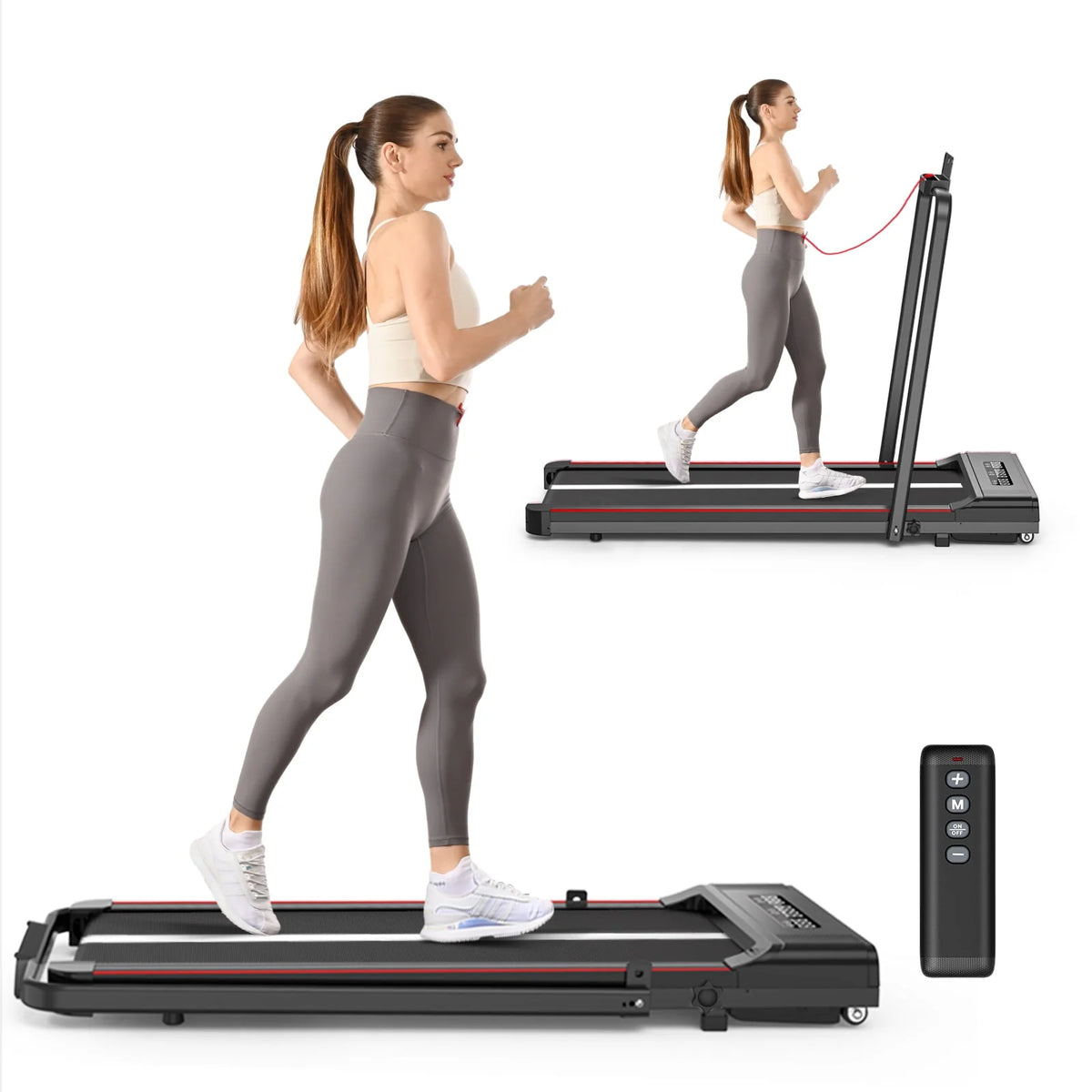 Foldable Treadmill with Bluetooth Speaker Q851