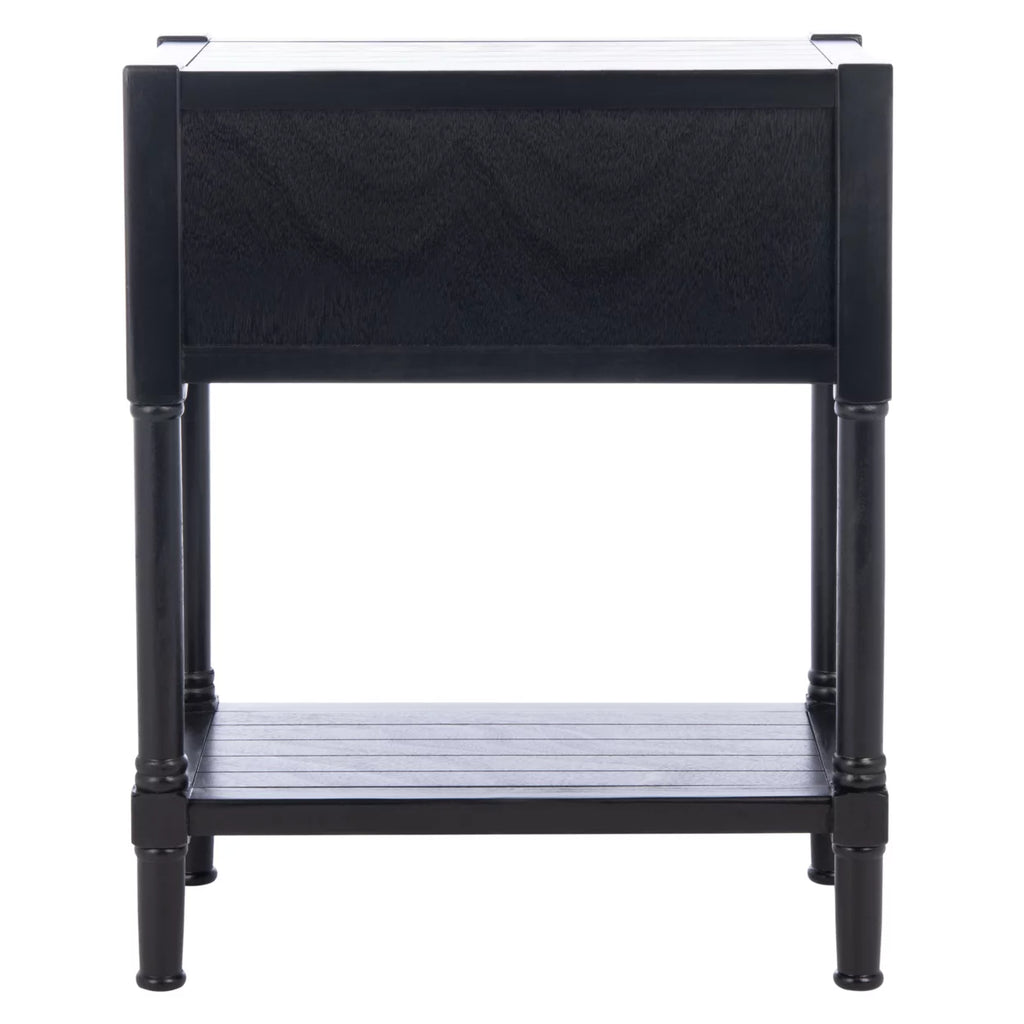 Black 3 Drawer Console Table D660