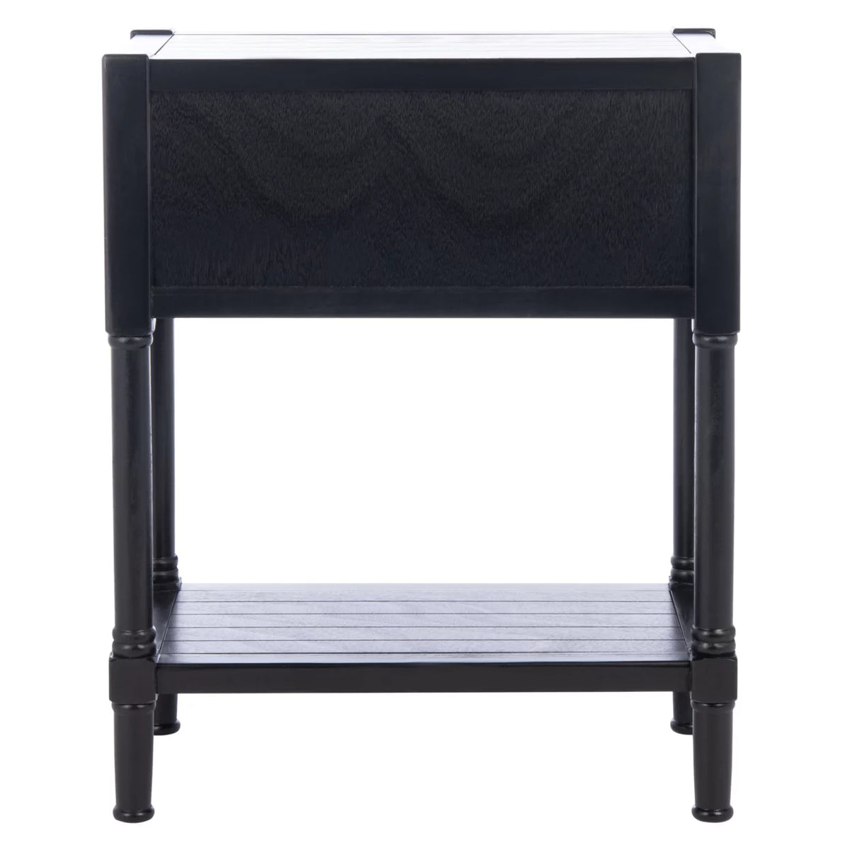 Black 3 Drawer Console Table D660