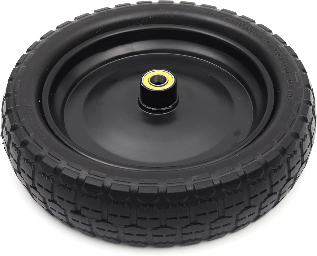 13'' Solid Polyurethane Flat-Free Tire and Wheel Assemblies 4-Pack H475564