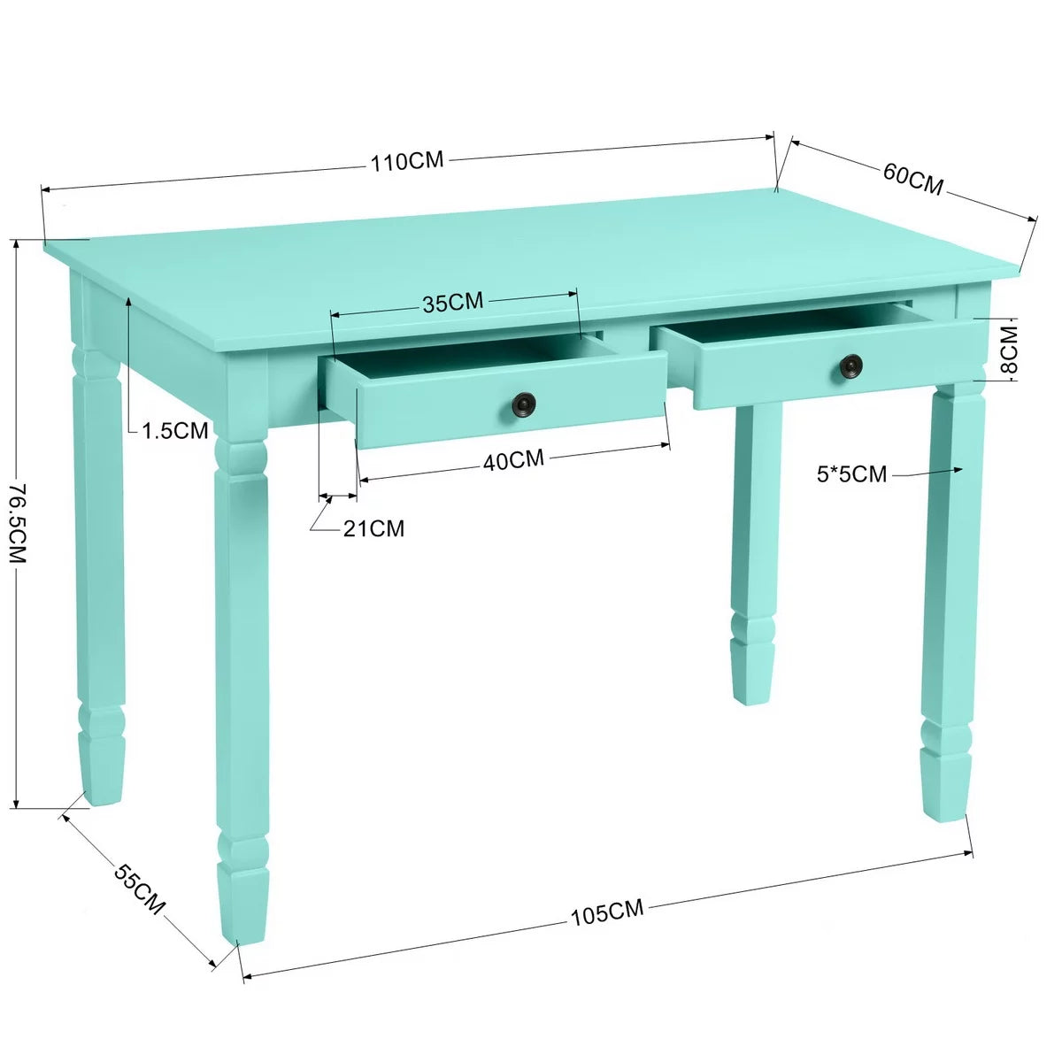 Computer Desk with 2 Drawers C23836