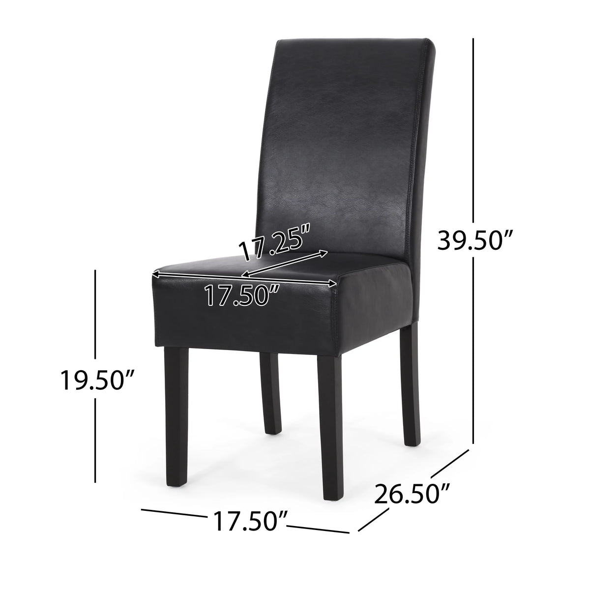 Faux Leather Upholstered Dining Chairs Set of 6 U982