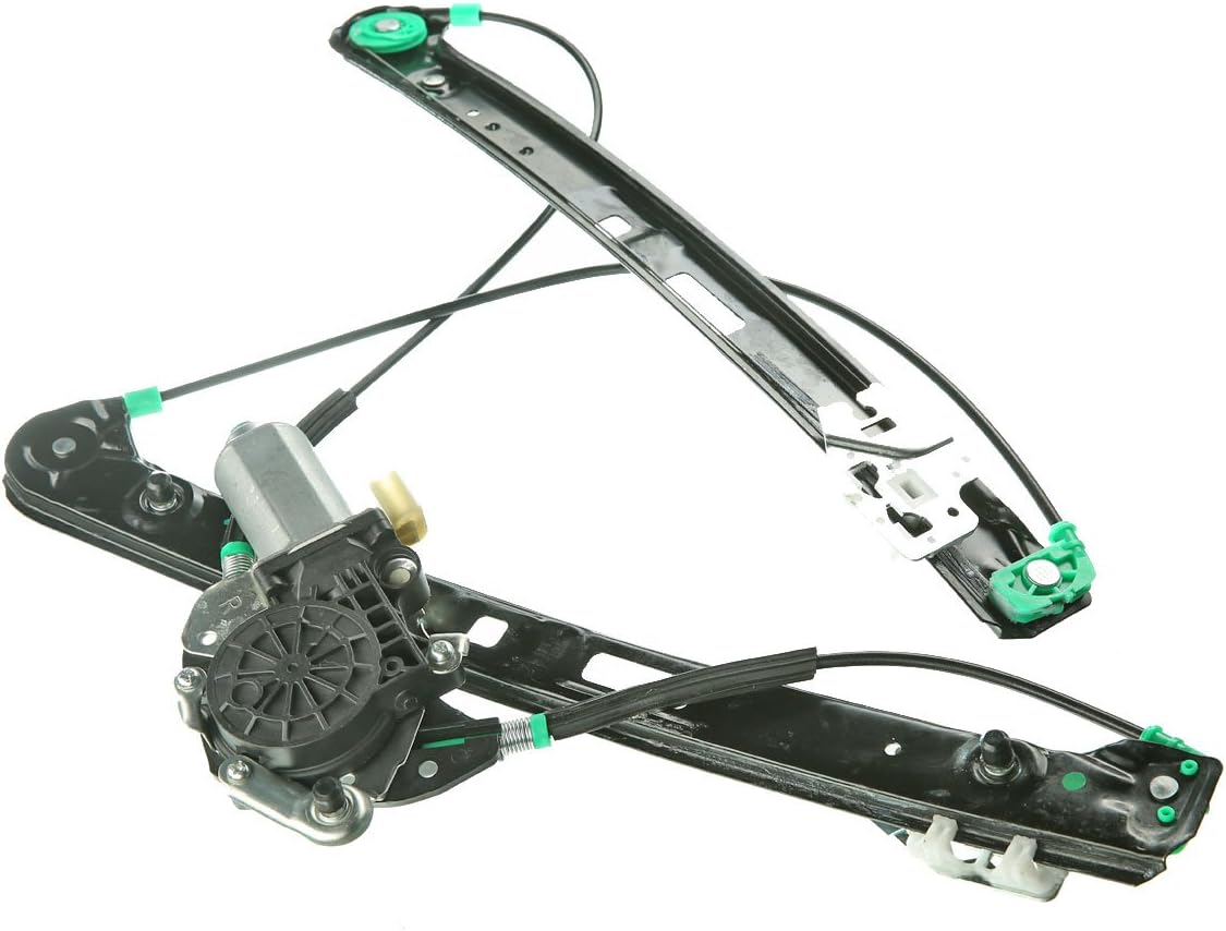 Front Right Passenger Side Power Window Regulator with Motor for BMW E46 325i 328i 330i 1999-2005 Sedan Wagon Pack of 2 H817