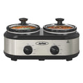 Dual Pot Slow Cooker with Ceramic Pot B302