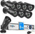 3TB HDD 8 Channel 5MP Security Camera System with 8 Wired Outdoor Cameras K4859