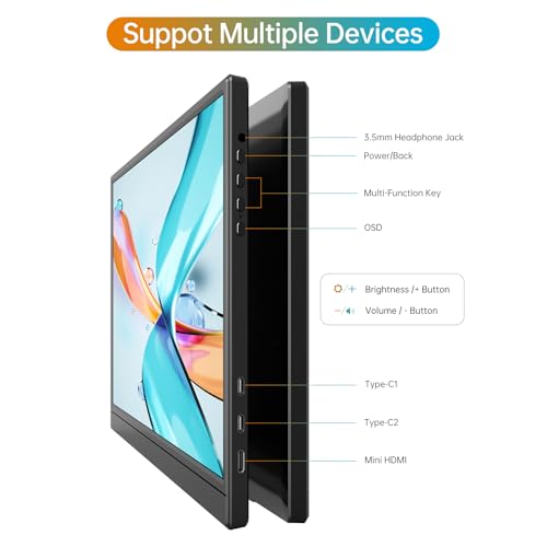 15.6 Inch 1080P USB-C HDMI IPS Portable Monitor S152