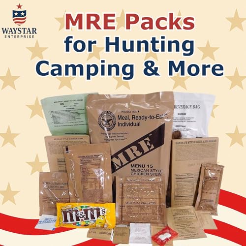 4 Pack MRE Meals Ready to Eat with Heaters F14431