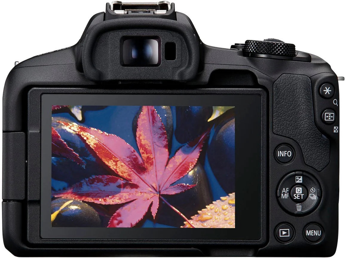 Canon EOS R50 Mirrorless Camera with 18-45mm, EF 75-300mm & 420-800mm Lenses + Mount Adapter + 20 Essential Accessories K384