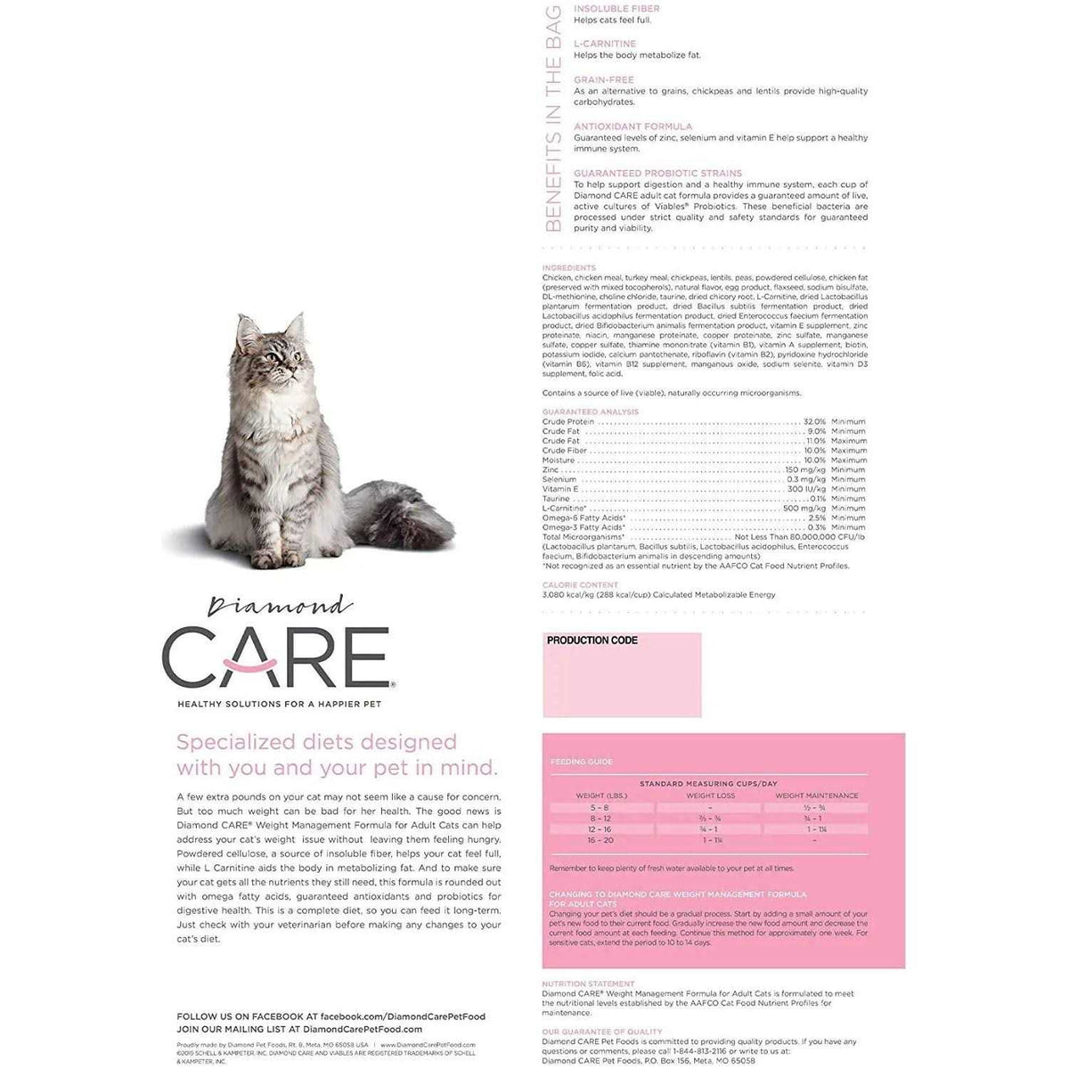 Weight Management Formula Adult Dry Cat Food T89690