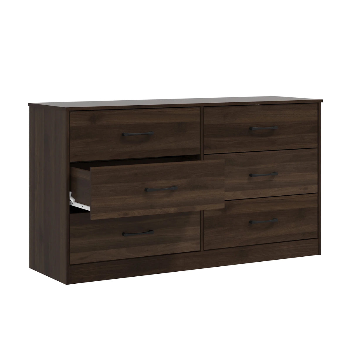 6 Drawer Dark Walnut Dresser B932