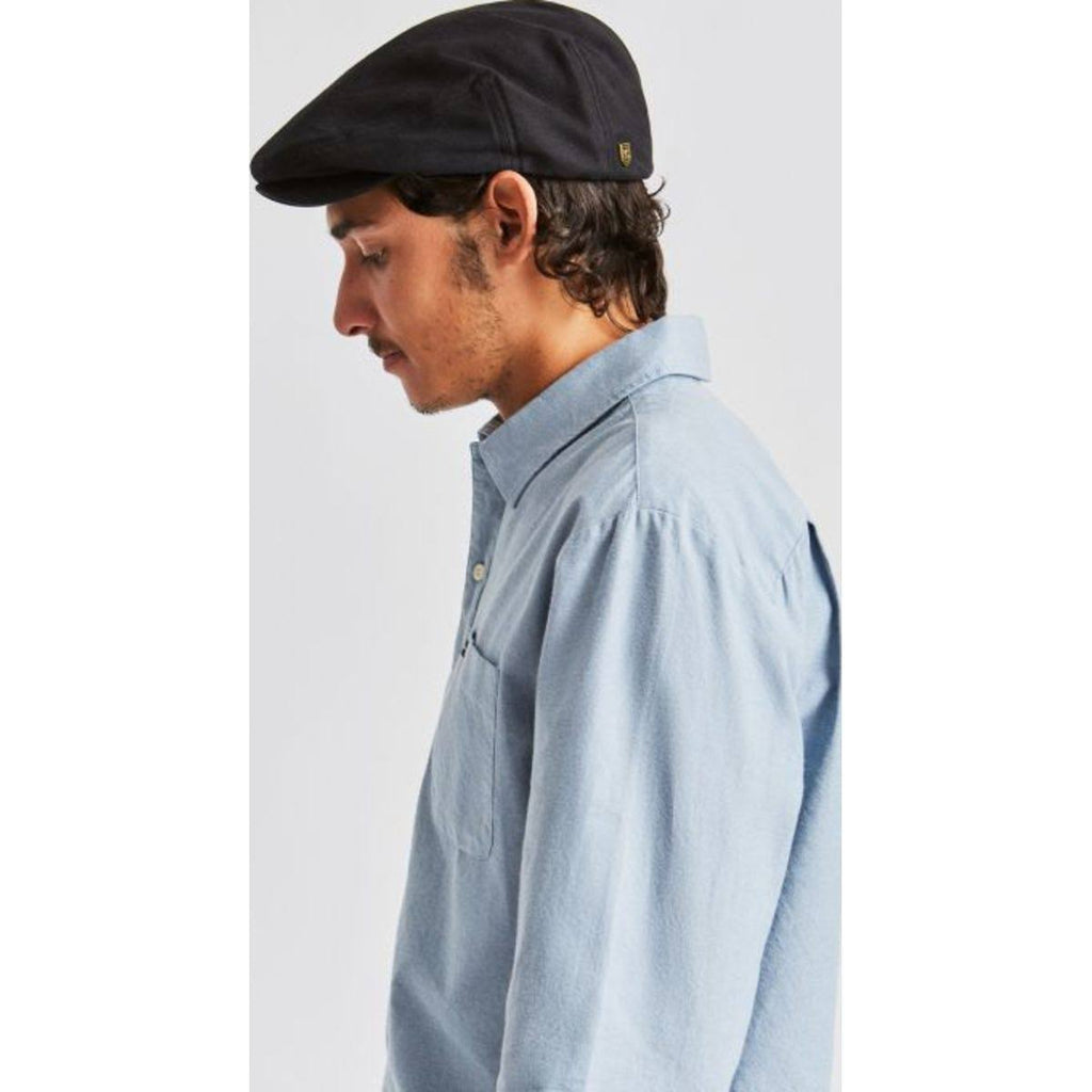 Brown Khaki Snap Flat Cap O3859