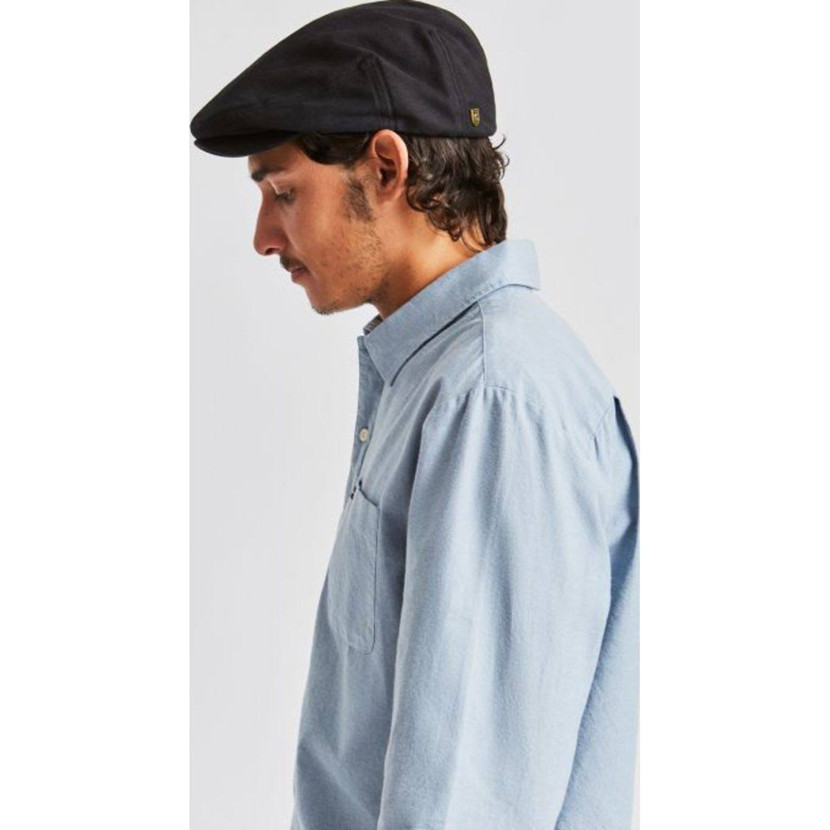 Brown Khaki Snap Flat Cap O3859