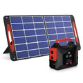 Portable Power Station and Foldable Solar Set of 2 D692301