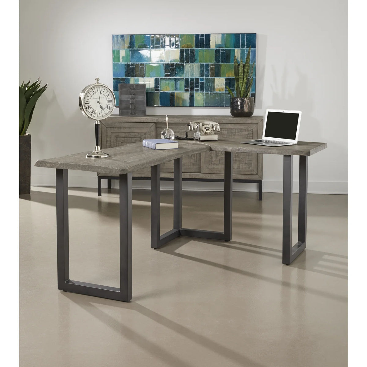 L Shaped Writing Desk N981