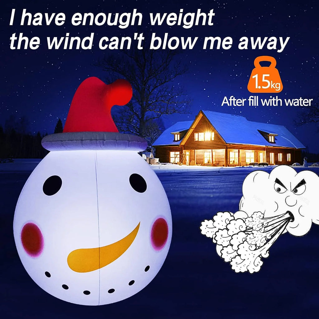 Christmas Inflatable Snowman with Rotating LED Lights T313470