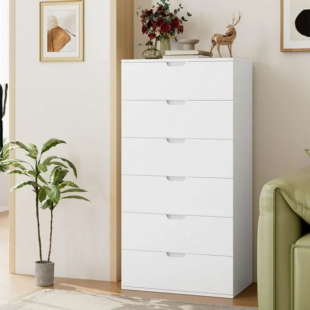 White 5 Drawer Dresser B208598