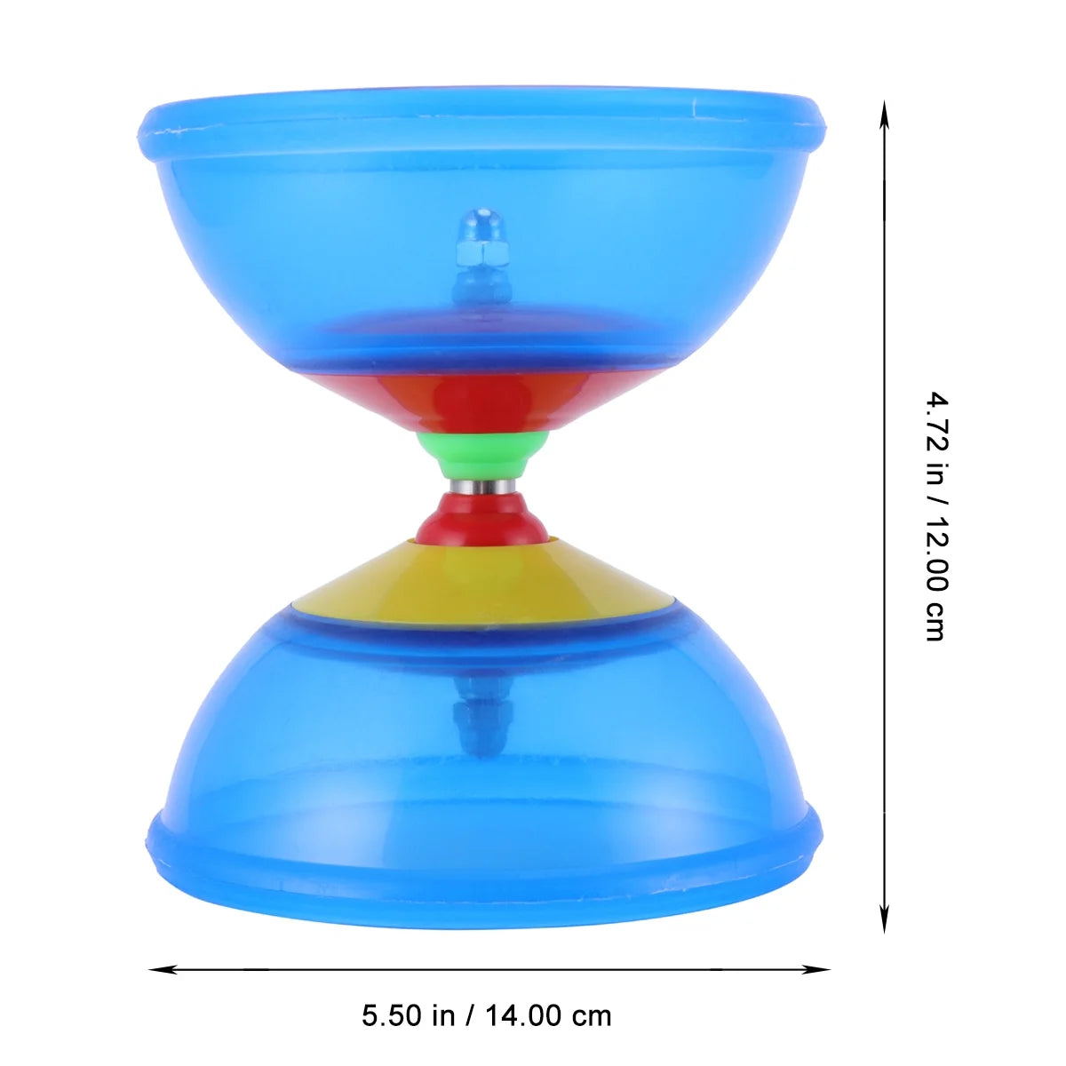 Plastic Bowl Diabolo Juggling Chinese Yo Yo Classic Toy with Hand Stick O4965